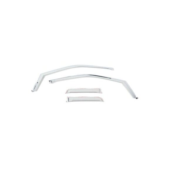 Putco 15-C F150 SUPER CAB 4PC ELEMENT CHROME WINDOW VISORS(IN CHANNEL/TAPE O 480067 - main